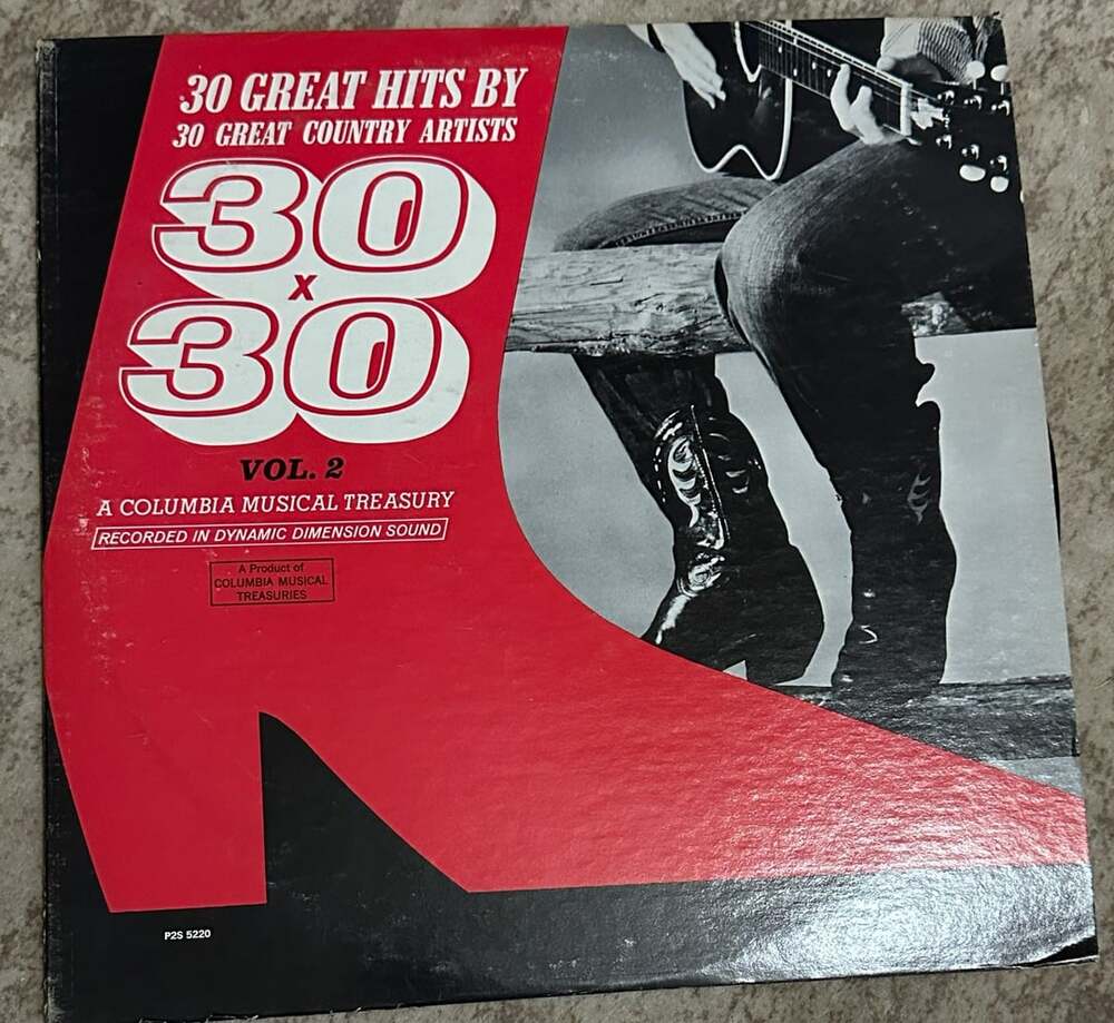 30 Great Hits by 30 Great Country Artists Vol. 2 Vinyl LP (2) albums